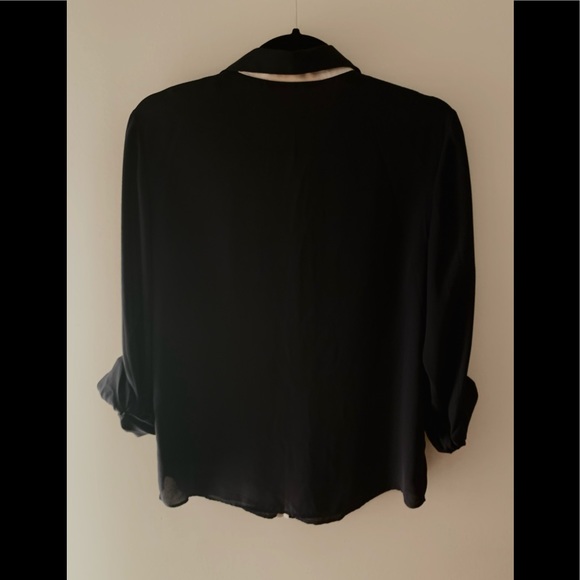 ZARA navy shirt with contrasting trim - Picture 3 of 6